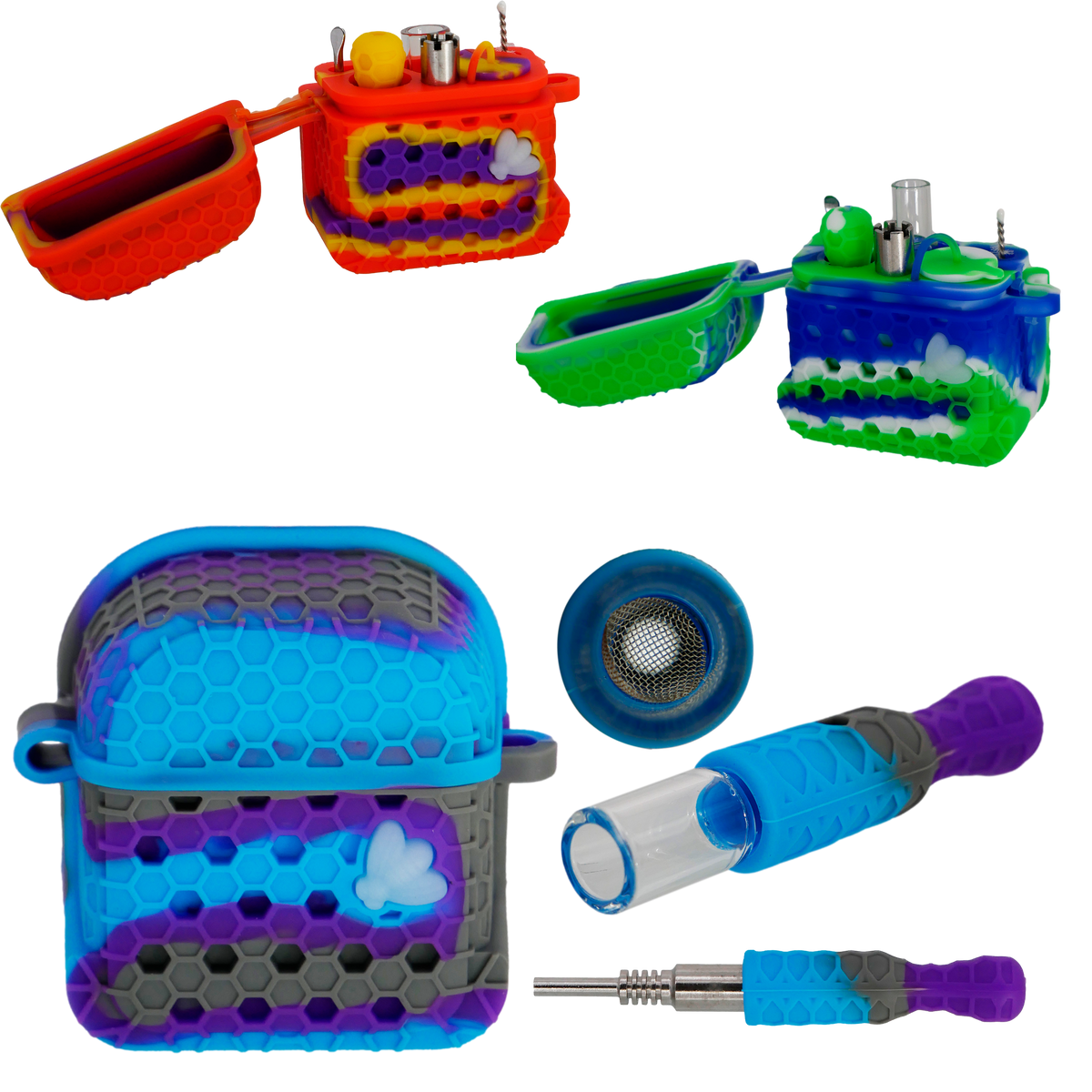 2in1 Chillum and Honey Straw Kit