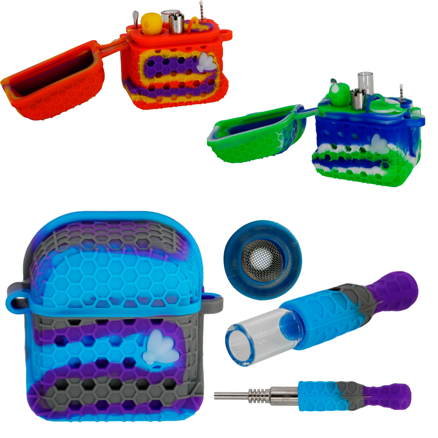 2in1 Chillum and Honey Straw Kit