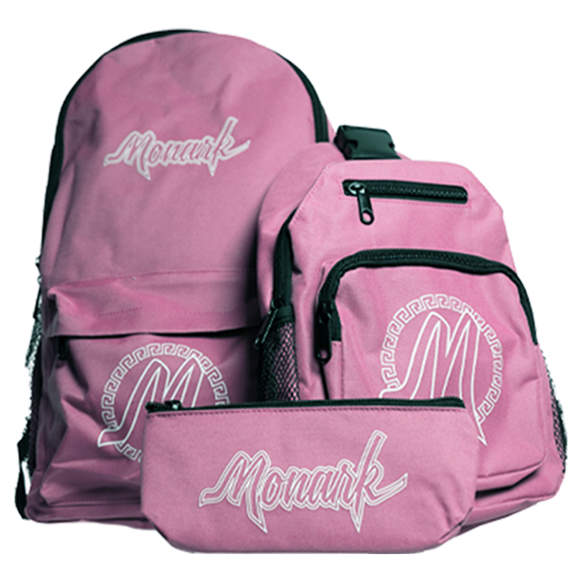 BLOWOUT! Pink Monark Backpack w/ Pink Shoulder Bag & Pink Pouch