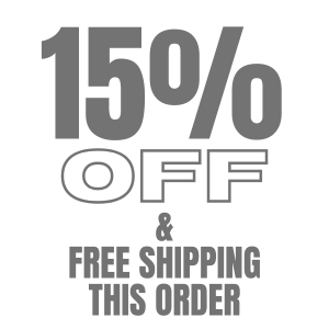 15% OFF PLUS FREE SHIPPING ON THIS ORDER