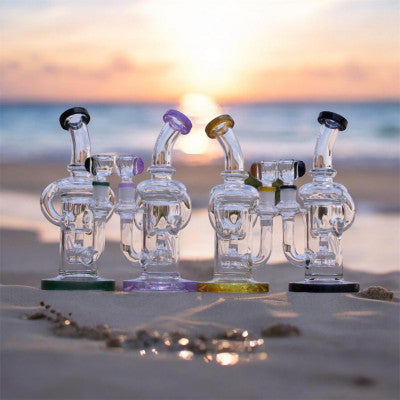 Monark Heavy Base Recycler w/ Dual Uptake Tubes