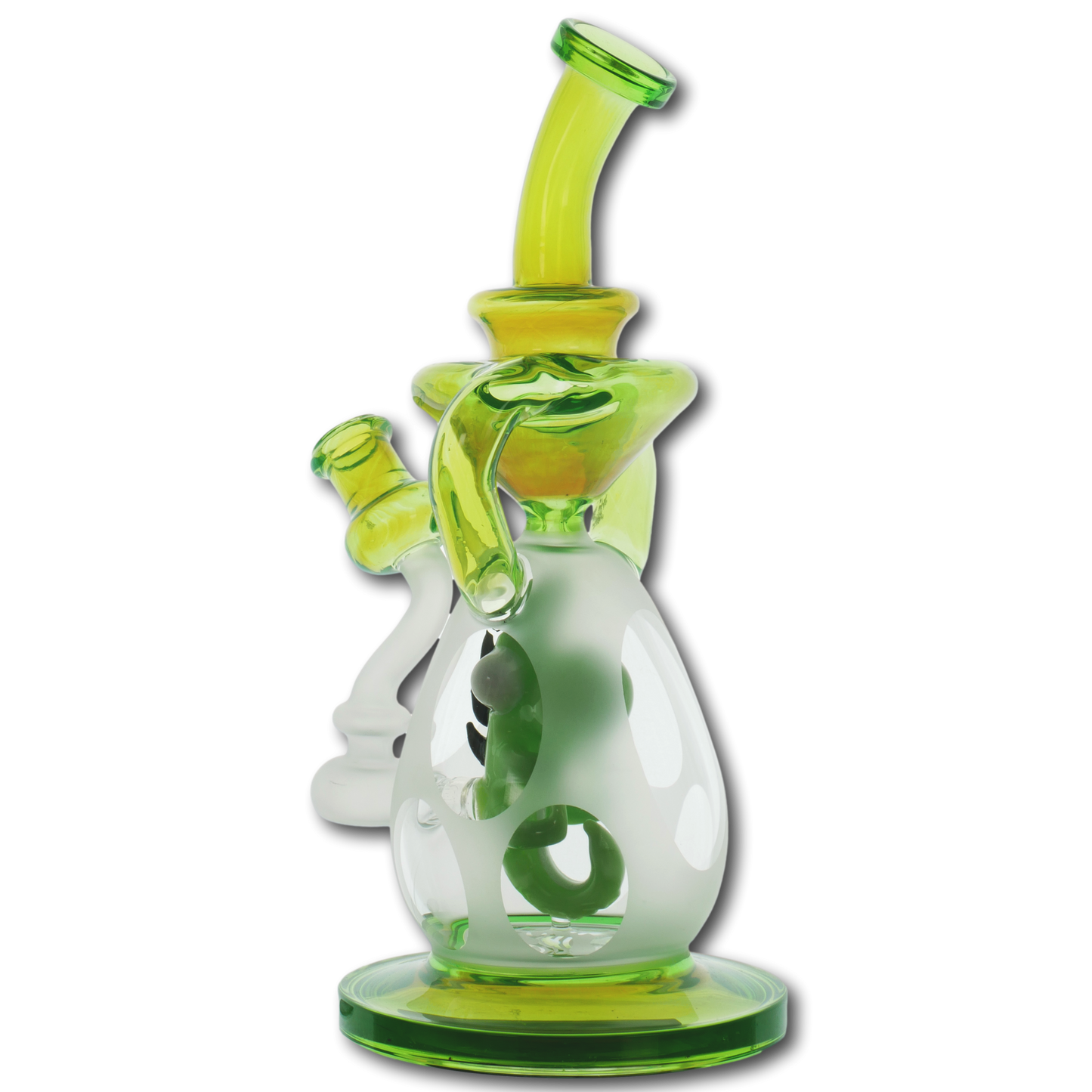 11" Color Fumed Dinosaur in an Egg Recycler