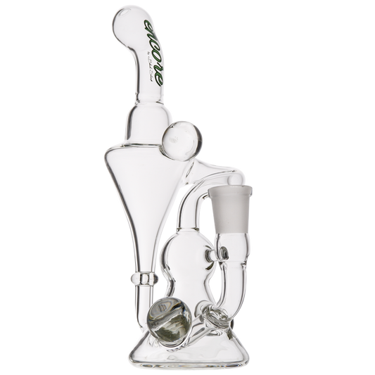 Clear Recycler With Clear Marbles