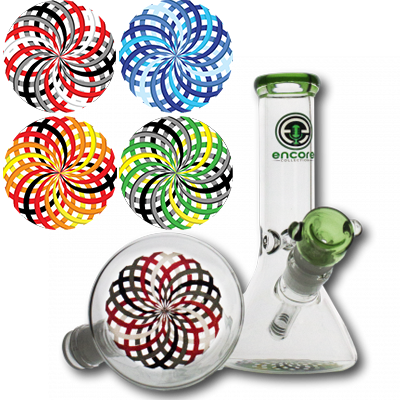 38mm 8'' Beaker w/ Reticello Decal