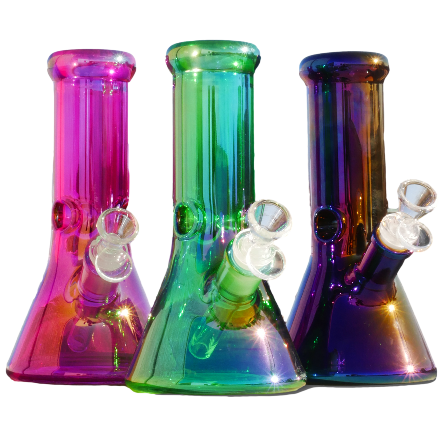 8" 7mm Solid Colors Electroplated Beaker