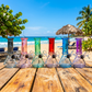 6" 25mm Color Tint Lifted Beaker W/ Pullout Slide