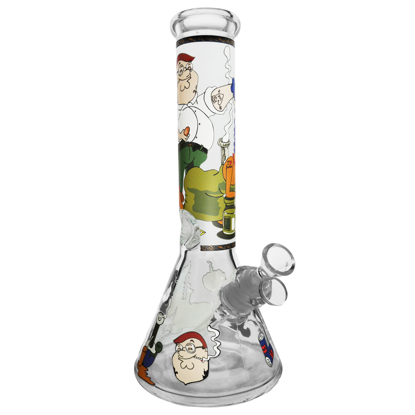 12" 50x7mm Wacked Out Cartoon GLow in the Dark